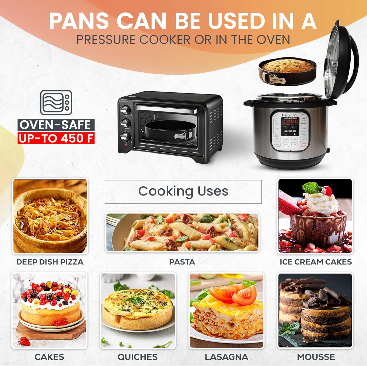 Non-Stick 9 Inch Springform Pan - Spring form Pan for Cheesecake with Removable Bottom, Bonus Icing Spatula with 10 Pcs Parchment Paper & Recipe E-Book - Ideal for Baking Cakes, Pizzas, & More!