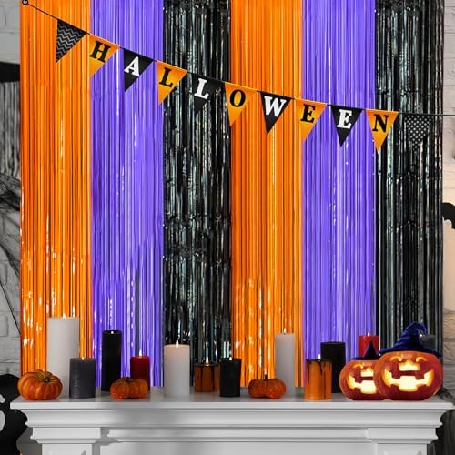 Halloween Decorations - Halloween Party Decorations | Trick or Treat Backdrop Banner for Wall Door | Halloween Birthday Party Favors Supplies Indoor Outdoor