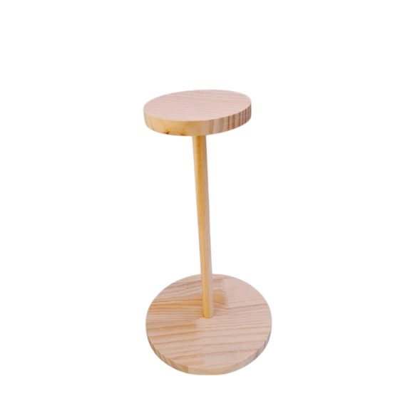 Hat Display Stand Rustic Wood Hat Rack Holder Stand Vintage Wig Holder Jewelry Display Riser Helmet Organizer Storage for Home (Copy)