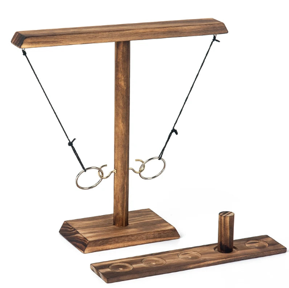 1pc Hook and Ring Game Handmade Wooden Toss Game for Kids and Adults,Yard Games,Toss Game for Bars,Home,Party (Copy)