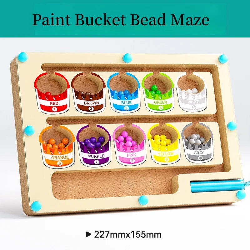 Toys Gifts for 2 3 4 5 Years Old Toddler Girls Boys, Magnetic Color and Number Maze Montessori Toys for 2+ Year Old Kids Birthday Learning Quiet Travel Toy