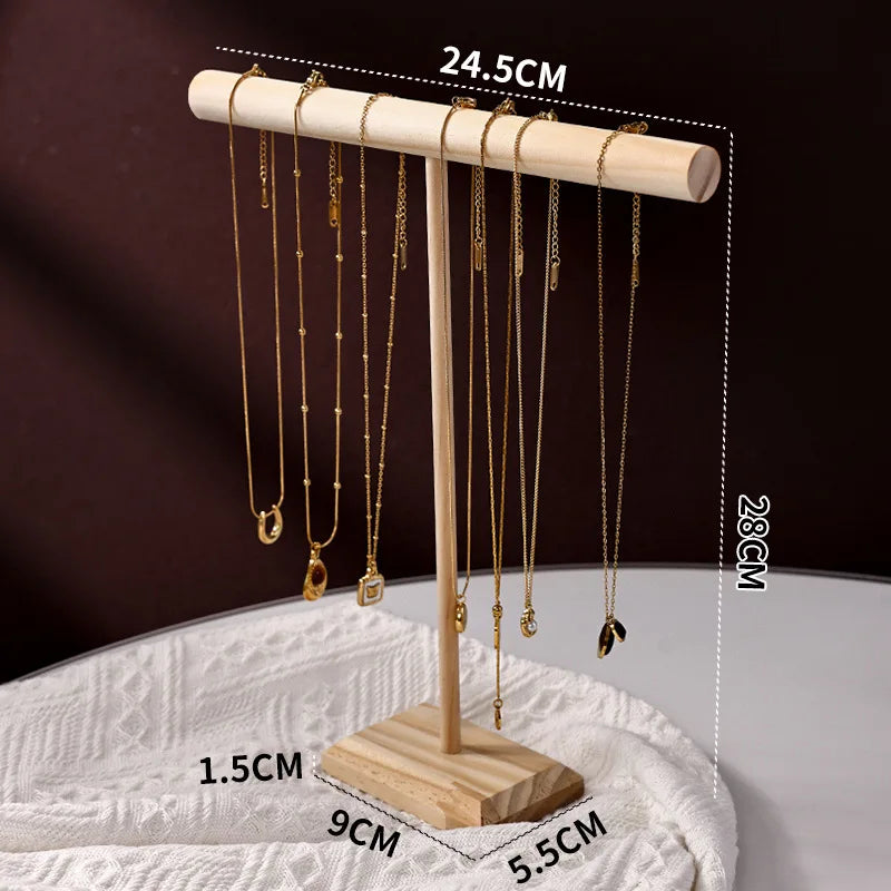 3pcs Necklace Jewelry Display Jewelry Stand Hovering T-Bar Bracelet Holder for Home Organization