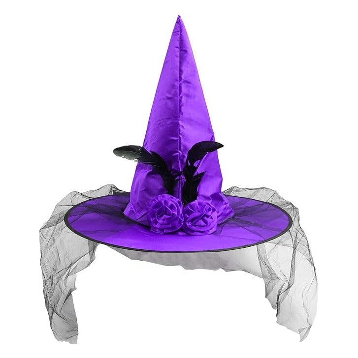Halloween Witch Hat for Adults — Spooky Party Costume Accessory for Women, Halloween, Cosplay & Themed Events