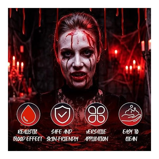 Halloween Fake Blood Kit, SFX Makeup, Festival Costume